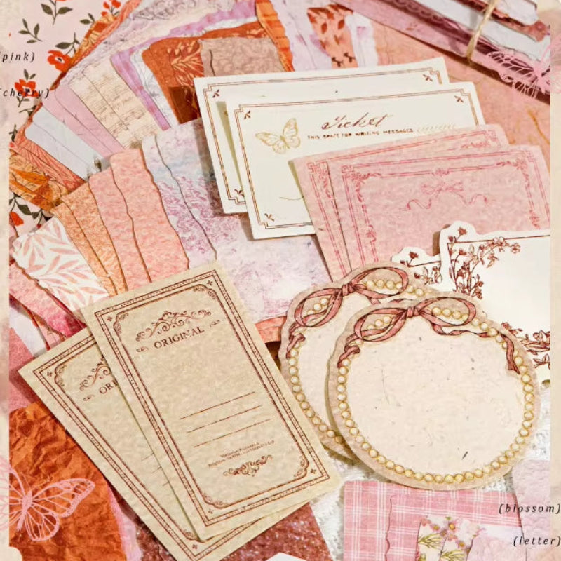 🌷 Set de Papeles & Stickers “Paper Pst Office” (100 piezas)