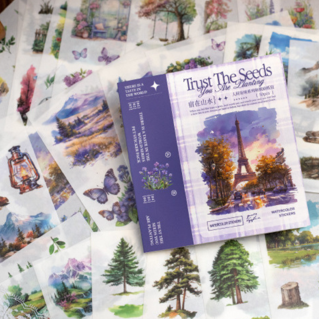 Libro de Stickers PET "Trush The Seeds"