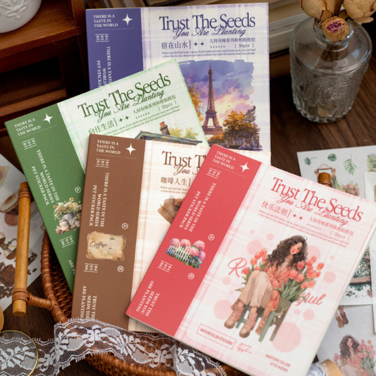 Libro de Stickers PET "Trush The Seeds"