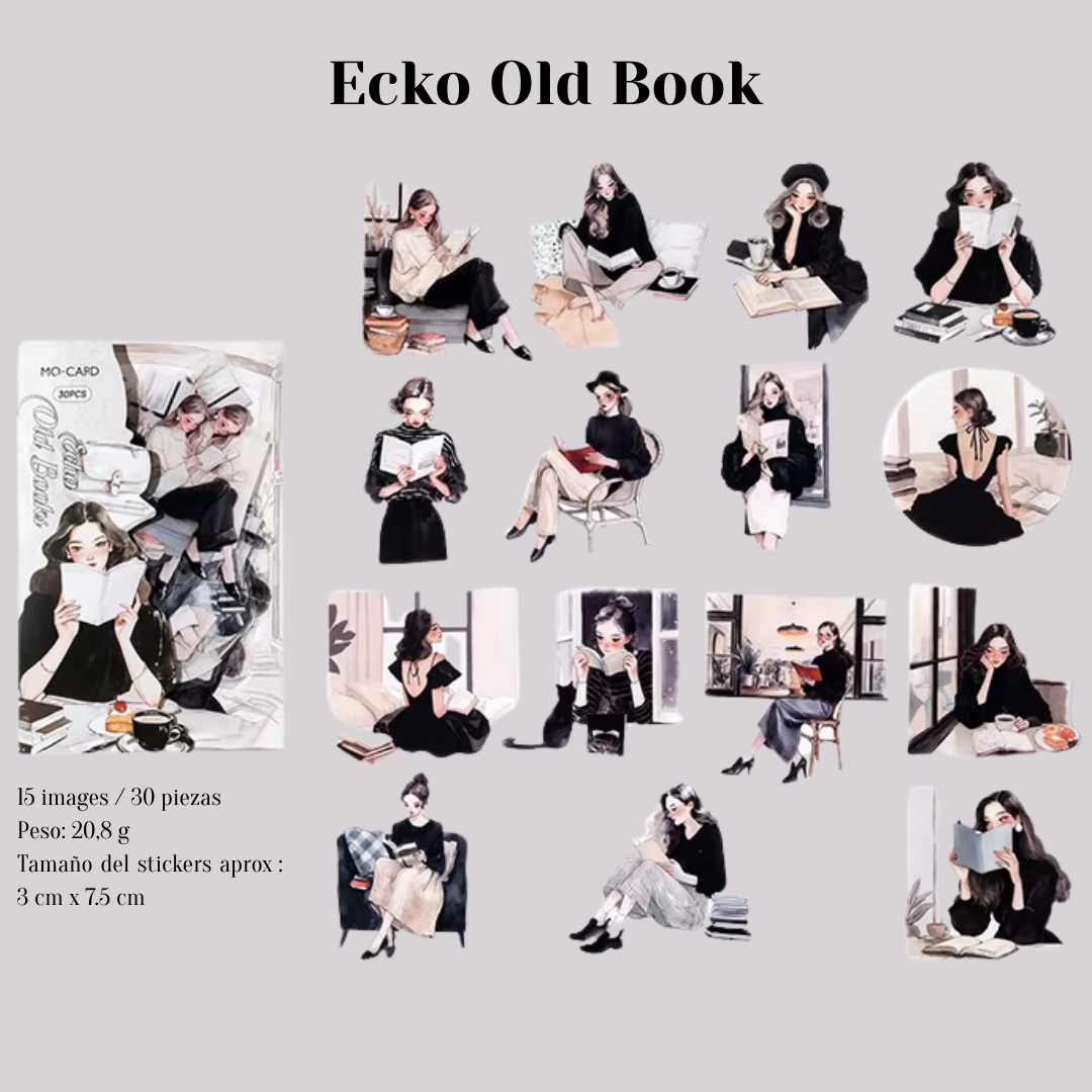 Stickers PET 🌿 “Entre Páginas y Sueños”