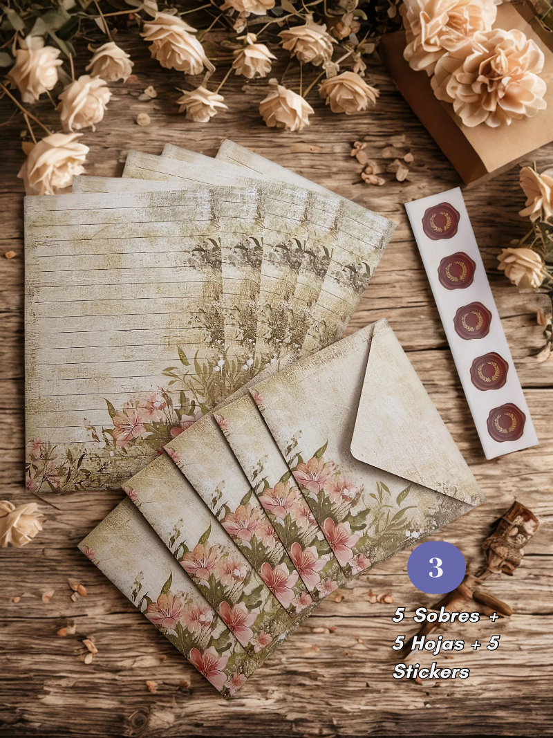 Cartas con Alma - Set de Cartas Florales 🌺