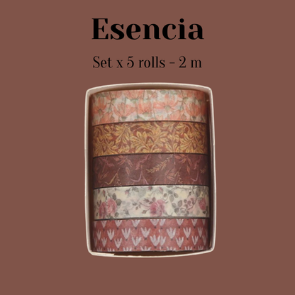 Set de Cintas Washitape “Jardín Elegante”