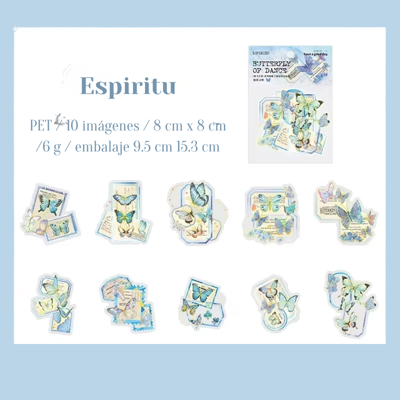 Stickers PET "Butterfly Of Dance"