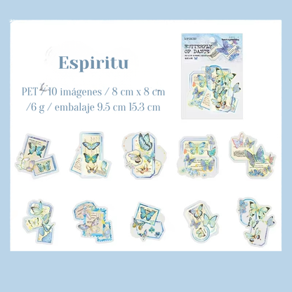 Stickers PET "Butterfly Of Dance"