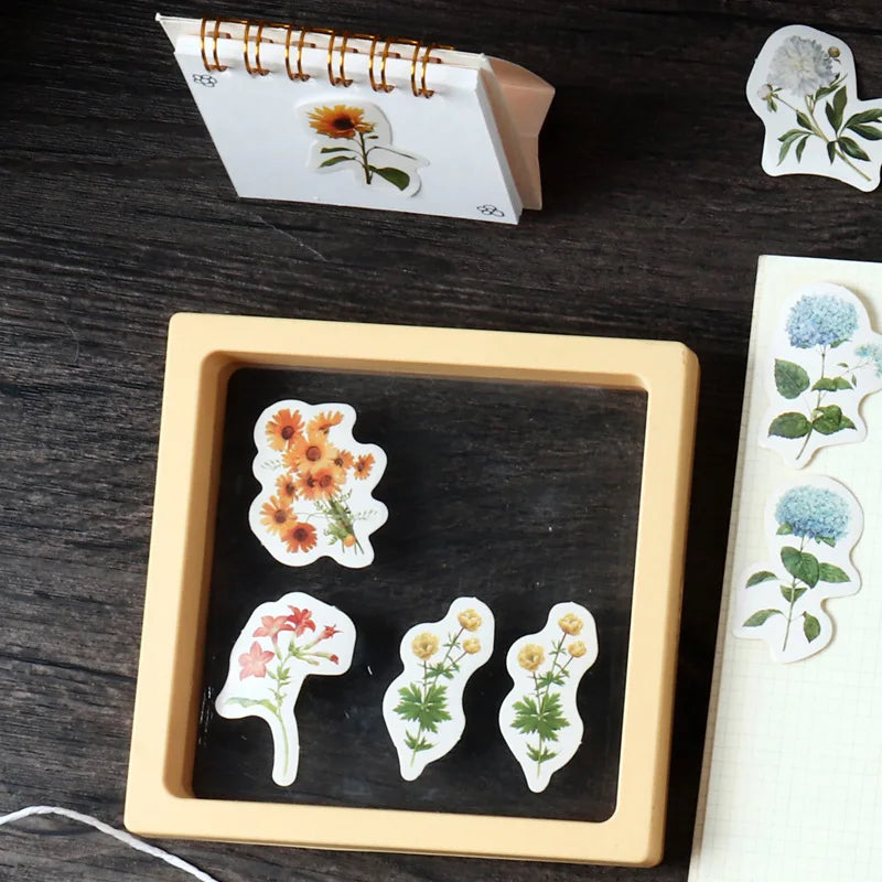 Cajita de 46 Stickers "Blooming Flowers”