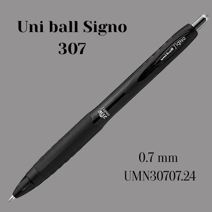 Uni-ball Signo 307 · Lapicero Gel Tinta Negra