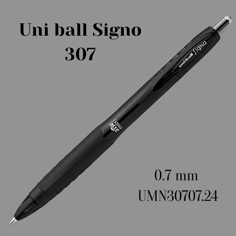 Uni-ball Signo 307 · Lapicero Gel Tinta Negra
