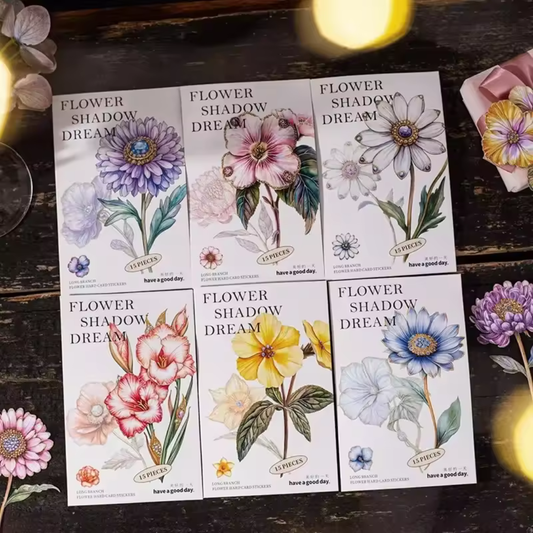 Stickers de Cartulina "Flower Shadow Dream"