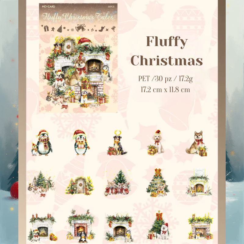 Stickers PET "Blanca Navidad "