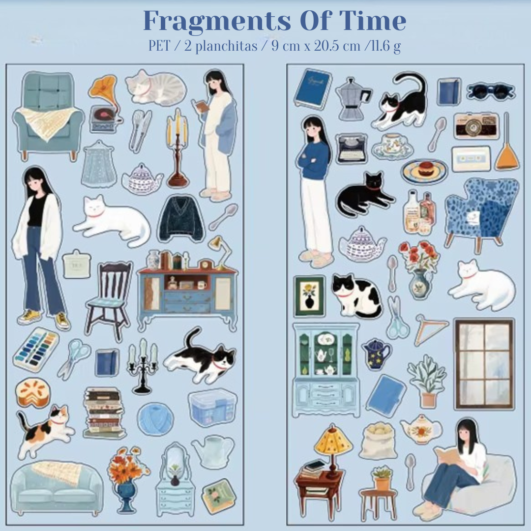 Stickers PET "😺🌸 Dulce Vida Gatuna"