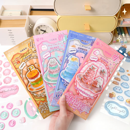 Stickers Apilables 3D "Torres Adorables"