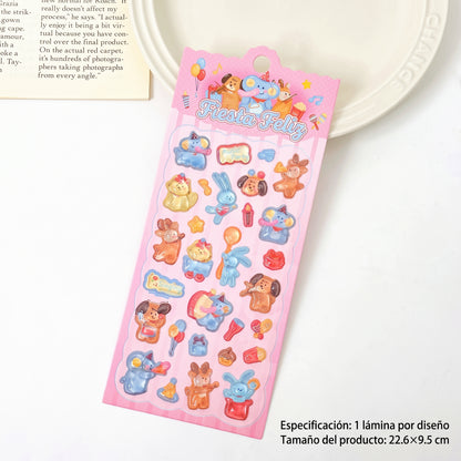Stickers "Animalitos en Ámbar"