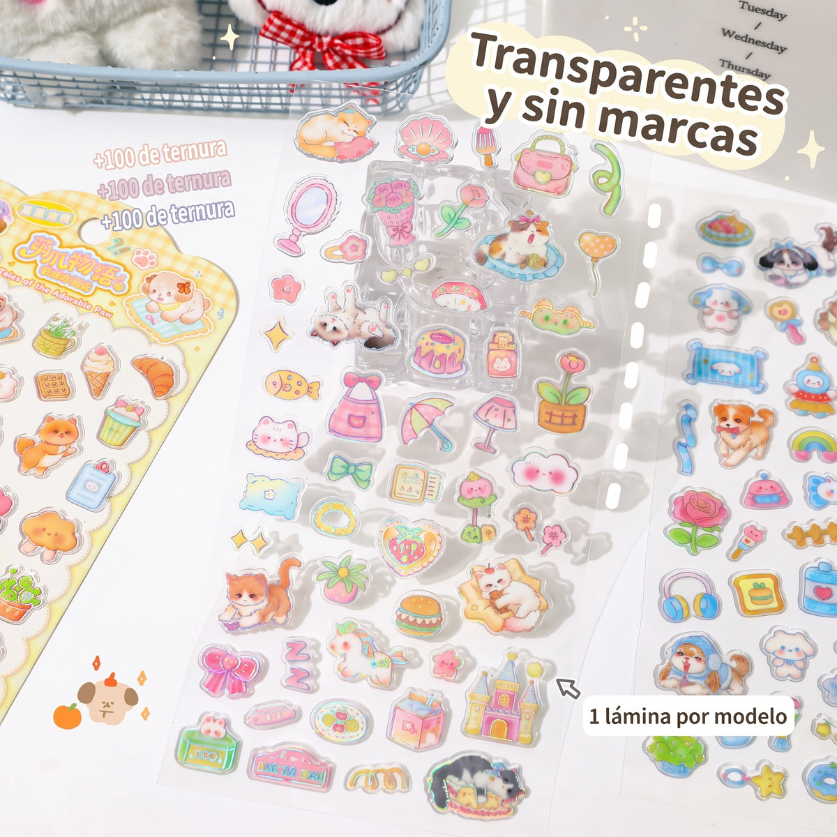 Stickers 3D "Diario de Mascotas"