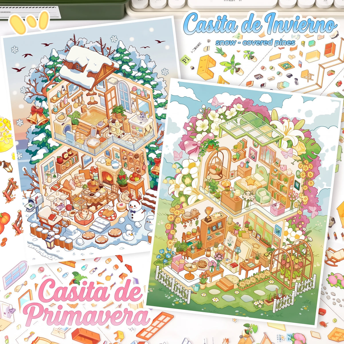 Armables "Casitas de las 4 Estaciones"