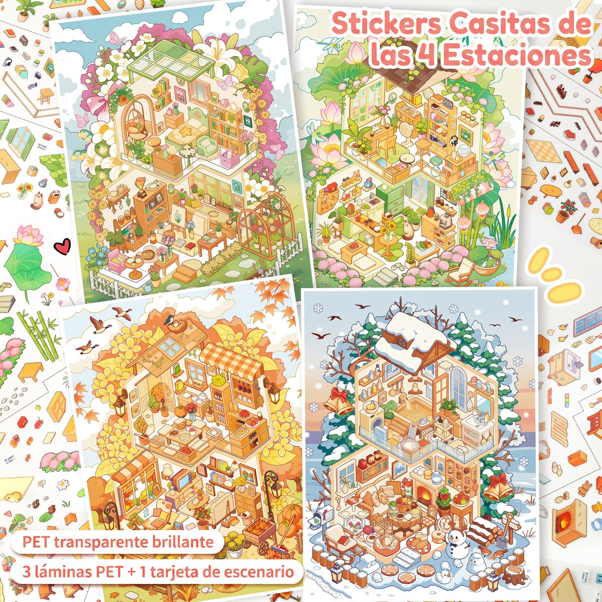 Armables "Casitas de las 4 Estaciones"