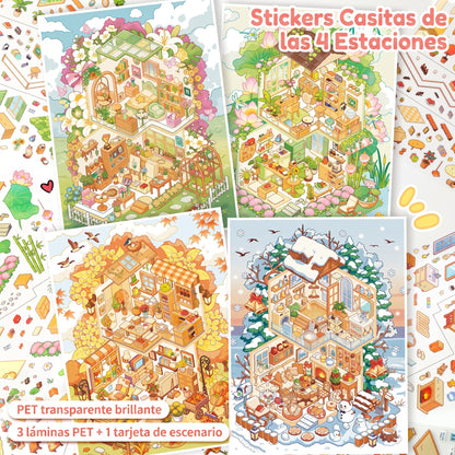Armables "Casitas de las 4 Estaciones"