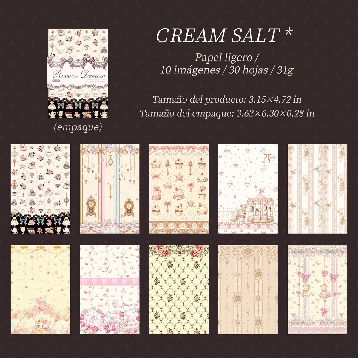 Papeles decorativos "Rococo Dream"