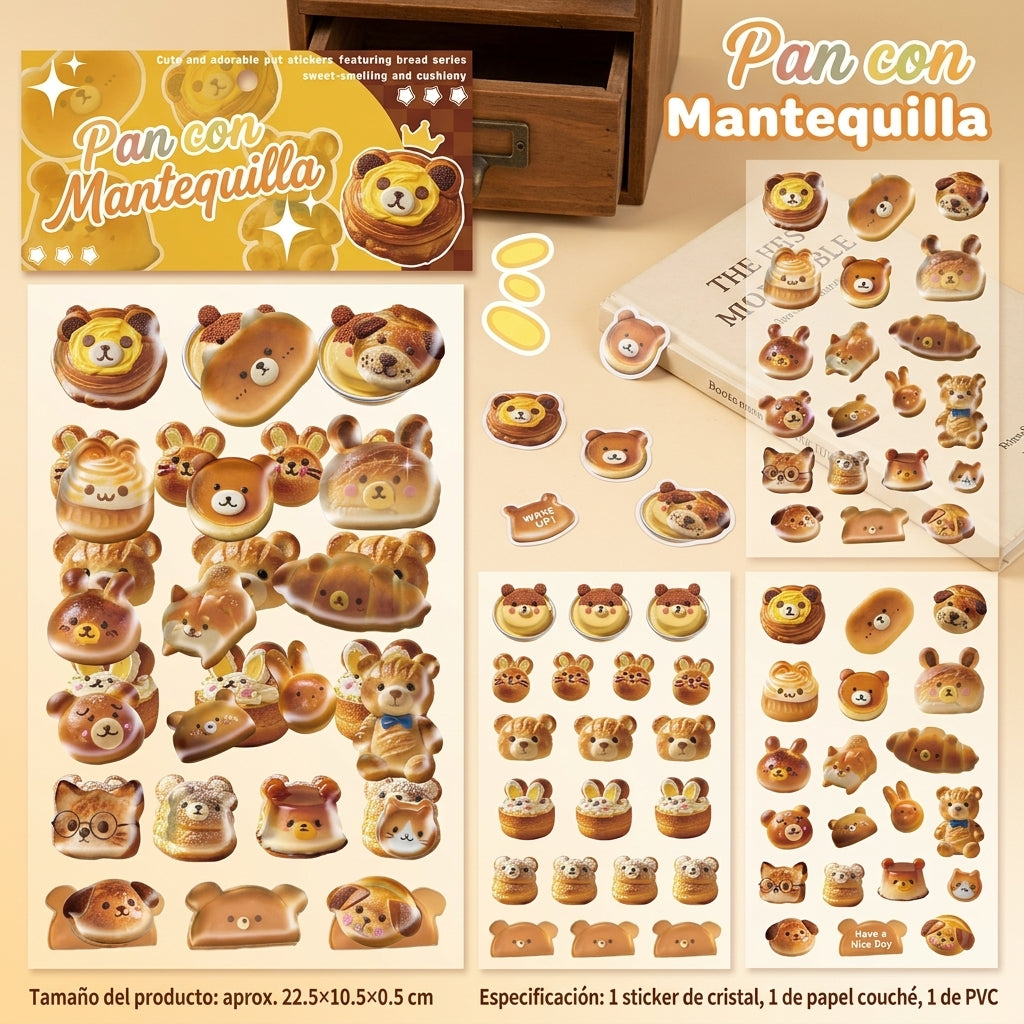 Stickers 3D "Pancitos de Animalitos"