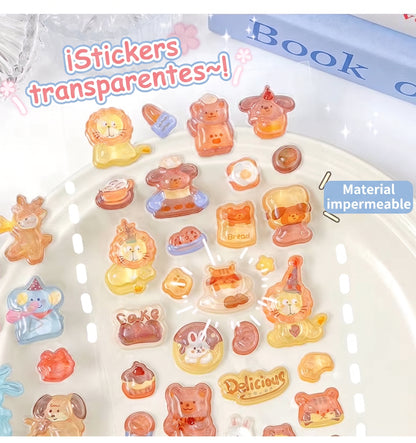 Stickers "Animalitos en Ámbar"