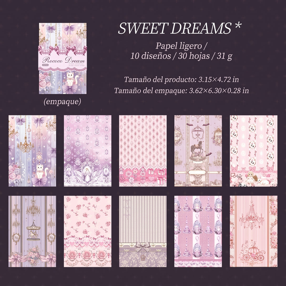 Papeles decorativos "Rococo Dream"