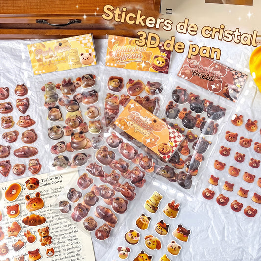 Stickers 3D "Pancitos de Animalitos"