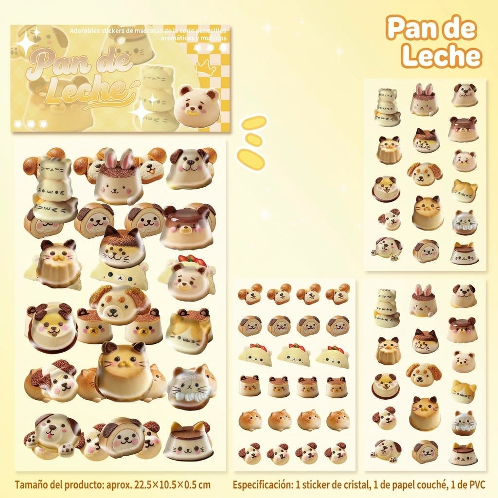 Stickers 3D "Pancitos de Animalitos"