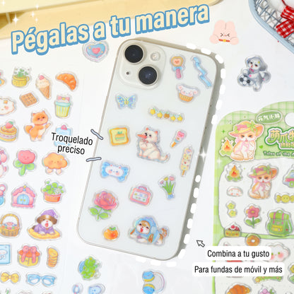 Stickers 3D "Diario de Mascotas"