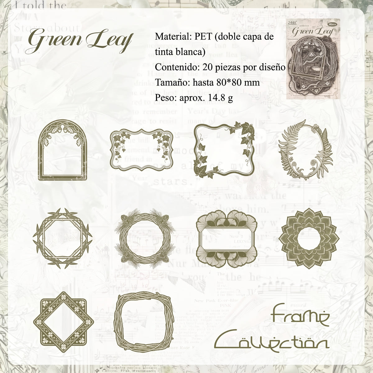 Stickers PET "Frame Collection"