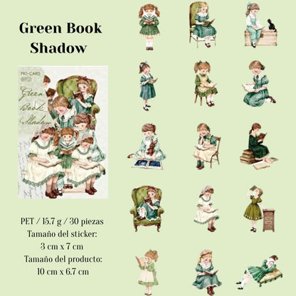 Stickers PET "Reading Slowly"
