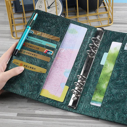 Binder A5 de Cuero PU con Relieve