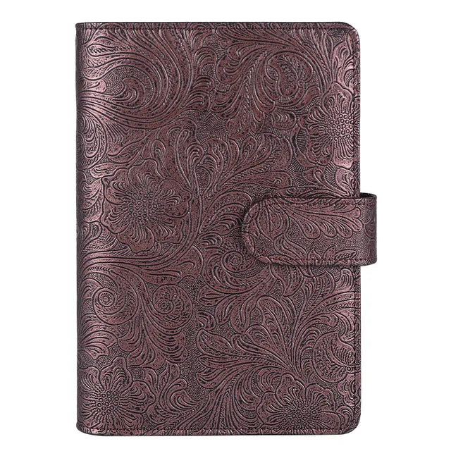 Binder A5 de Cuero PU con Relieve