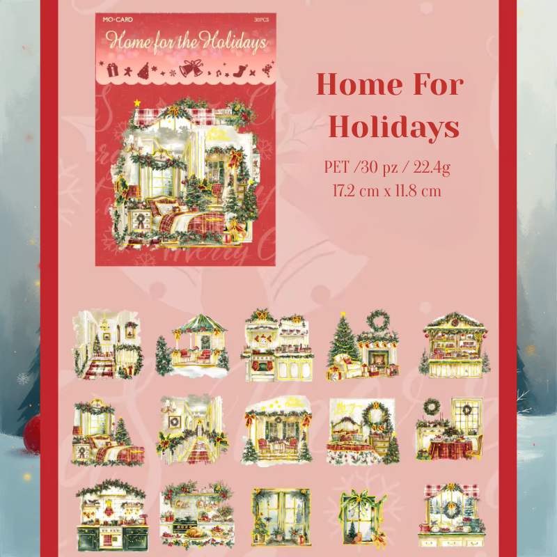 Stickers PET "Blanca Navidad "