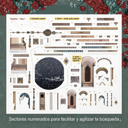 Armable 3D | Mapa Estelar de Rosas