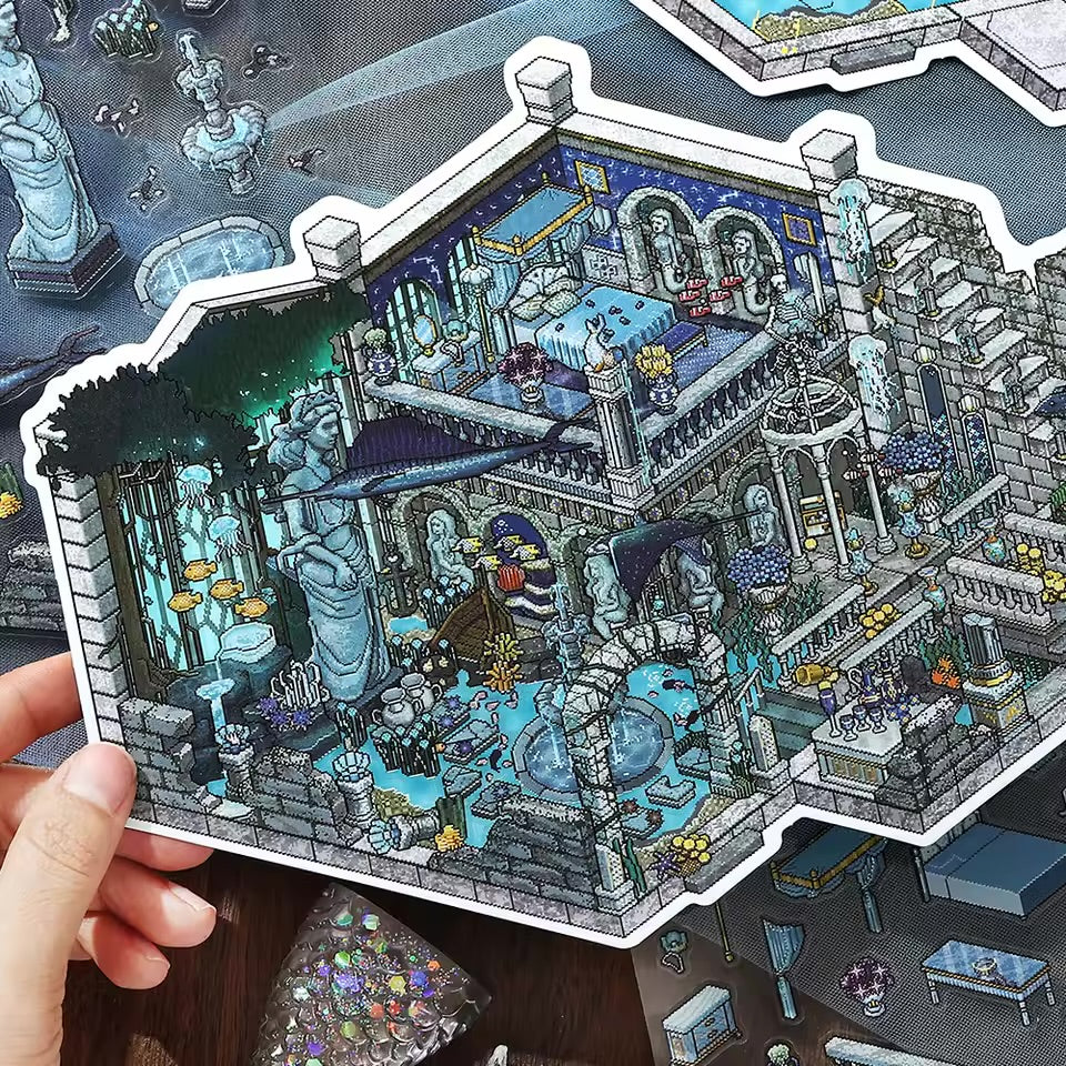 Armable 3D “Ruinas Bajo el mar”