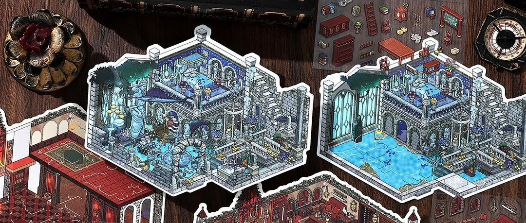 Armable 3D “Ruinas Bajo el mar”
