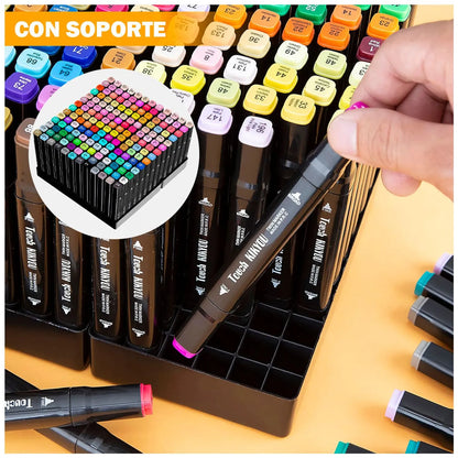 Set x 12 Marcadores Touch Doble punta