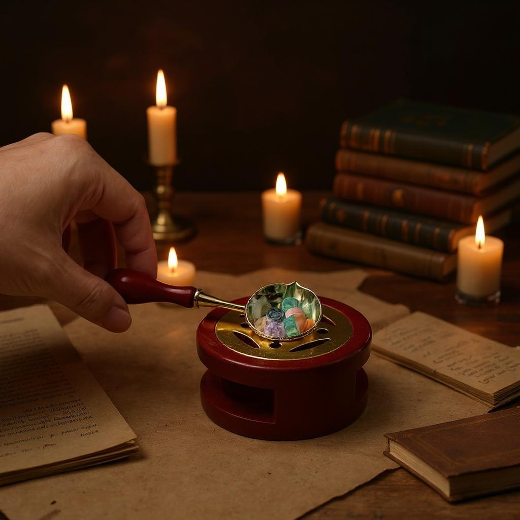 Pack Horno de Lacre + Cuchara Metalica