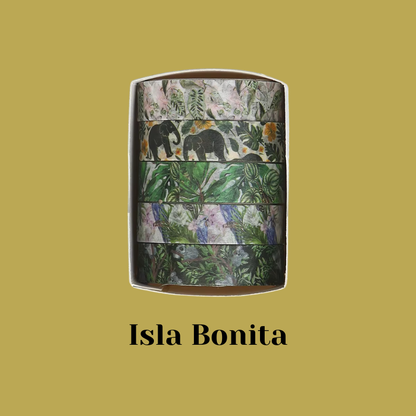 Set de Cintas Washitape “Ambiente tropical 🌴"