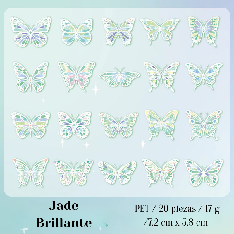 Stickers PET "Butterfly Shine"