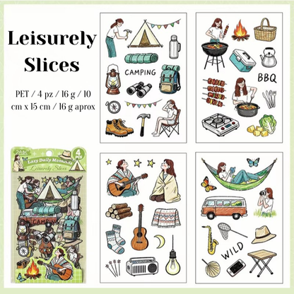 Stickers PET "Lazy Daily Moments"