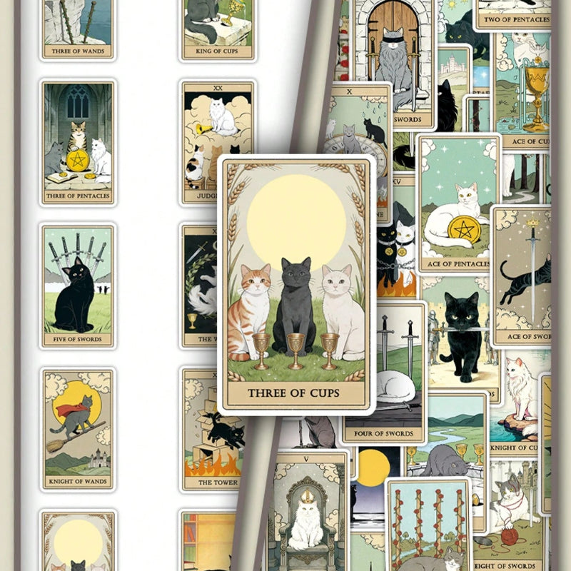 Stickers "Tarot Felino Vintage 2"