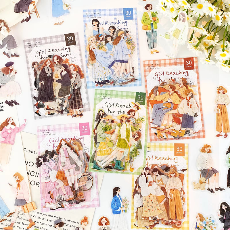 Stickers PET "Sunward Growth"
