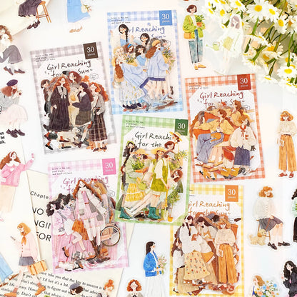 Stickers PET "Sunward Growth"