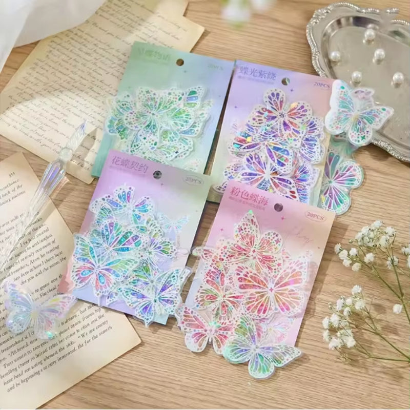Stickers PET "Butterfly Shine"