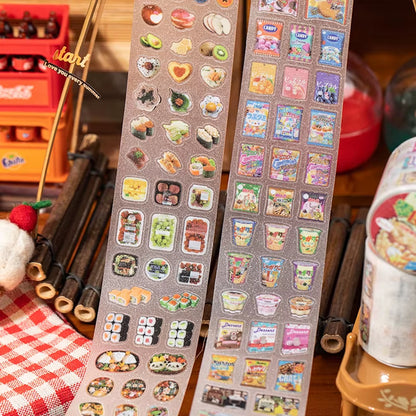 Colección Stickers Roll "Tienda de Confitería"