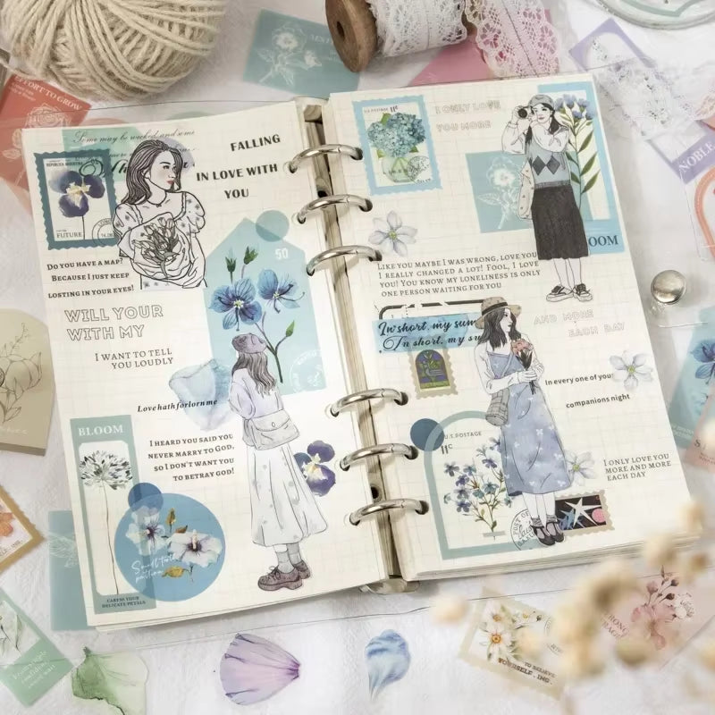 Stickers PET "Floating Flowers"