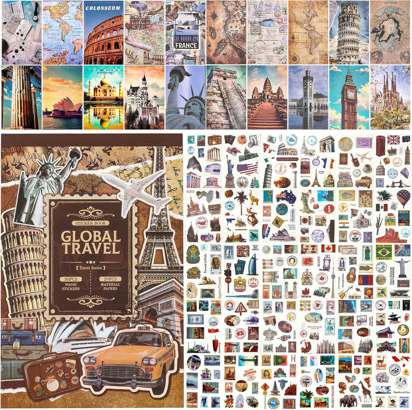 Libro de Stickers "Viaje por el Mundo"