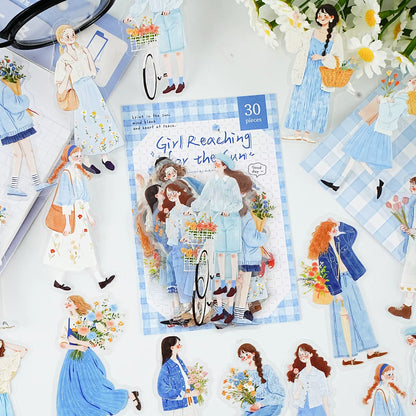 Stickers PET "Sunward Growth"