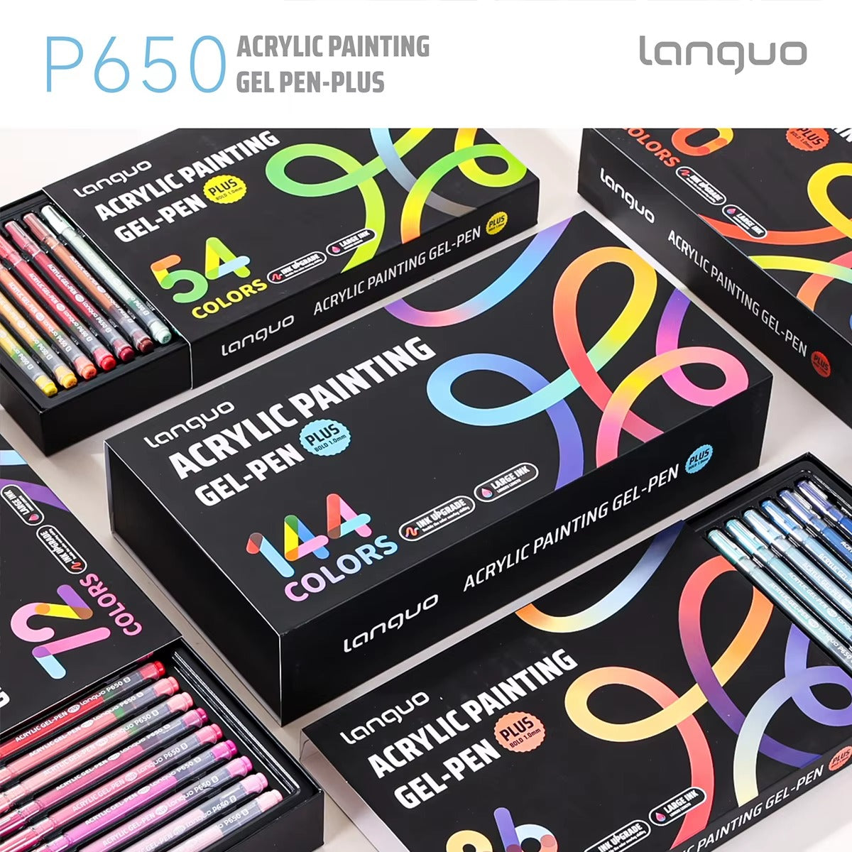 Gel Pen Acrílico Languo P650 · Punta Bold 1mm