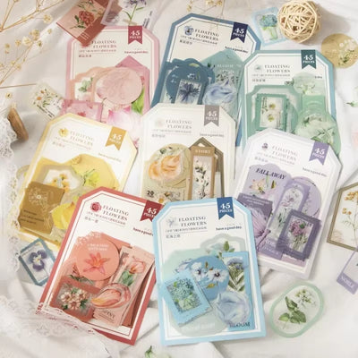 Stickers PET "Floating Flowers"